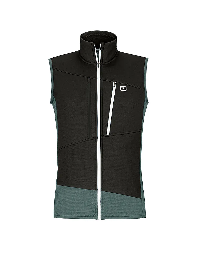 Ortovox Herren Weste Fleece Grid petrol Ortovox Herren Weste Fleece Grid petrol