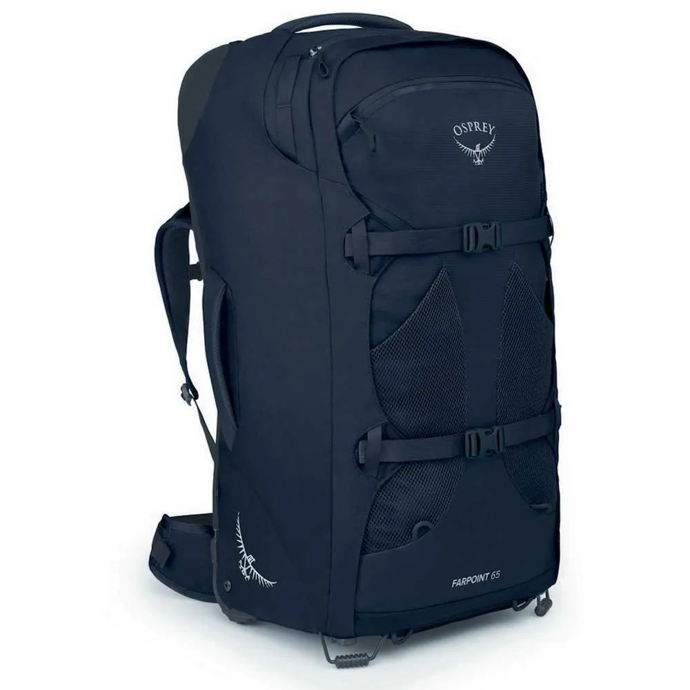 Osprey Farpoint Wheels 65l Rucksack, Black Osprey Farpoint Wheels 65l Rucksack, Black