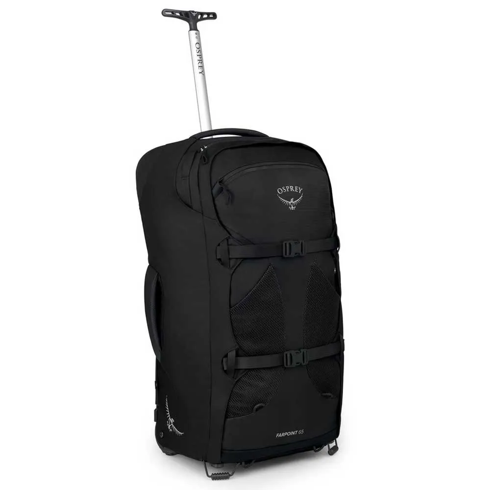 Osprey Farpoint Wheels 65l Rucksack, Black Osprey Farpoint Wheels 65l Rucksack, Black