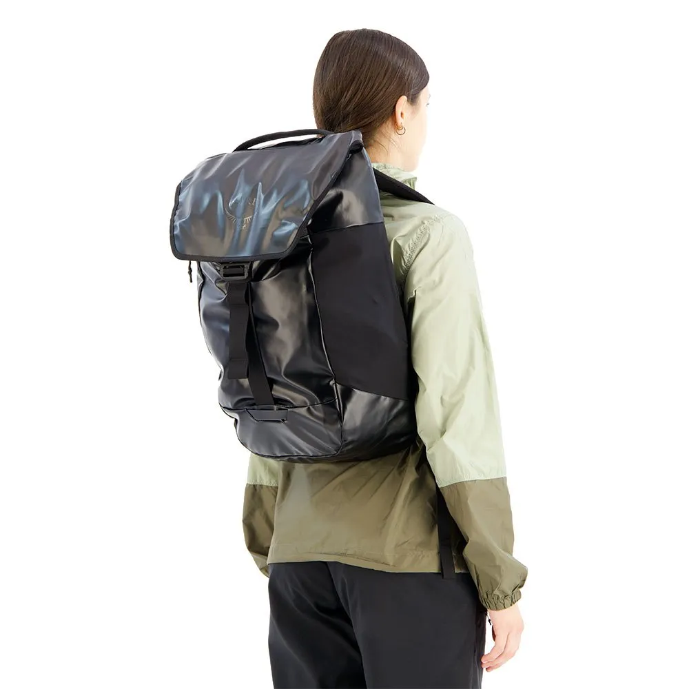 Osprey Transporter Flap 20l Rucksack, Black Osprey Transporter Flap 20l Rucksack, Black