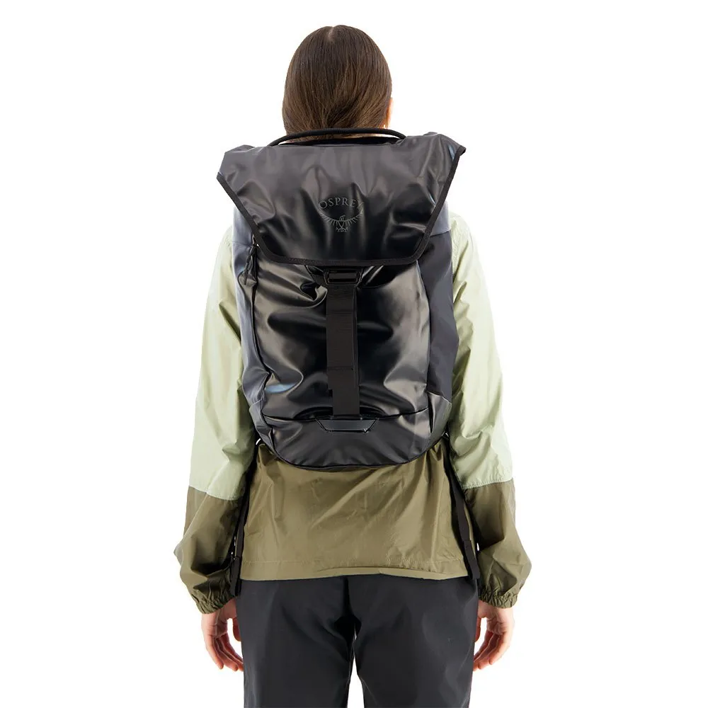Osprey Transporter Flap 20l Rucksack, Black Osprey Transporter Flap 20l Rucksack, Black