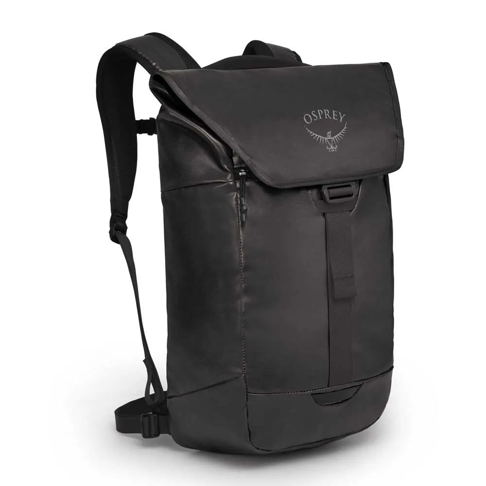 Osprey Transporter Flap 20l Rucksack, Black Osprey Transporter Flap 20l Rucksack, Black