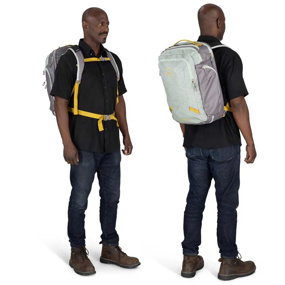 Osprey Transporter Travel 36l Rucksack, Frosty mint / soundwave grey