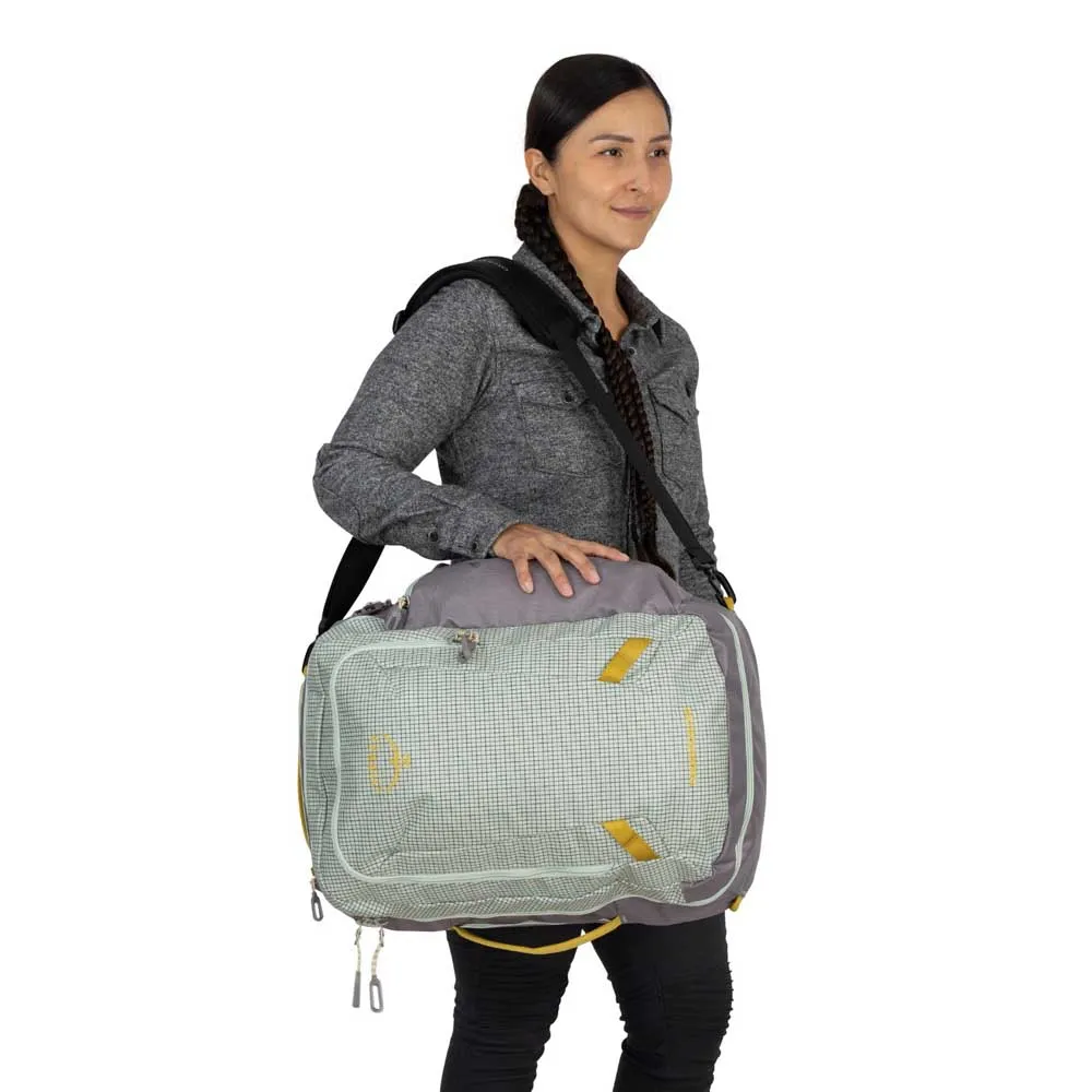 Osprey Transporter Travel 36l Rucksack, Frosty mint / soundwave grey