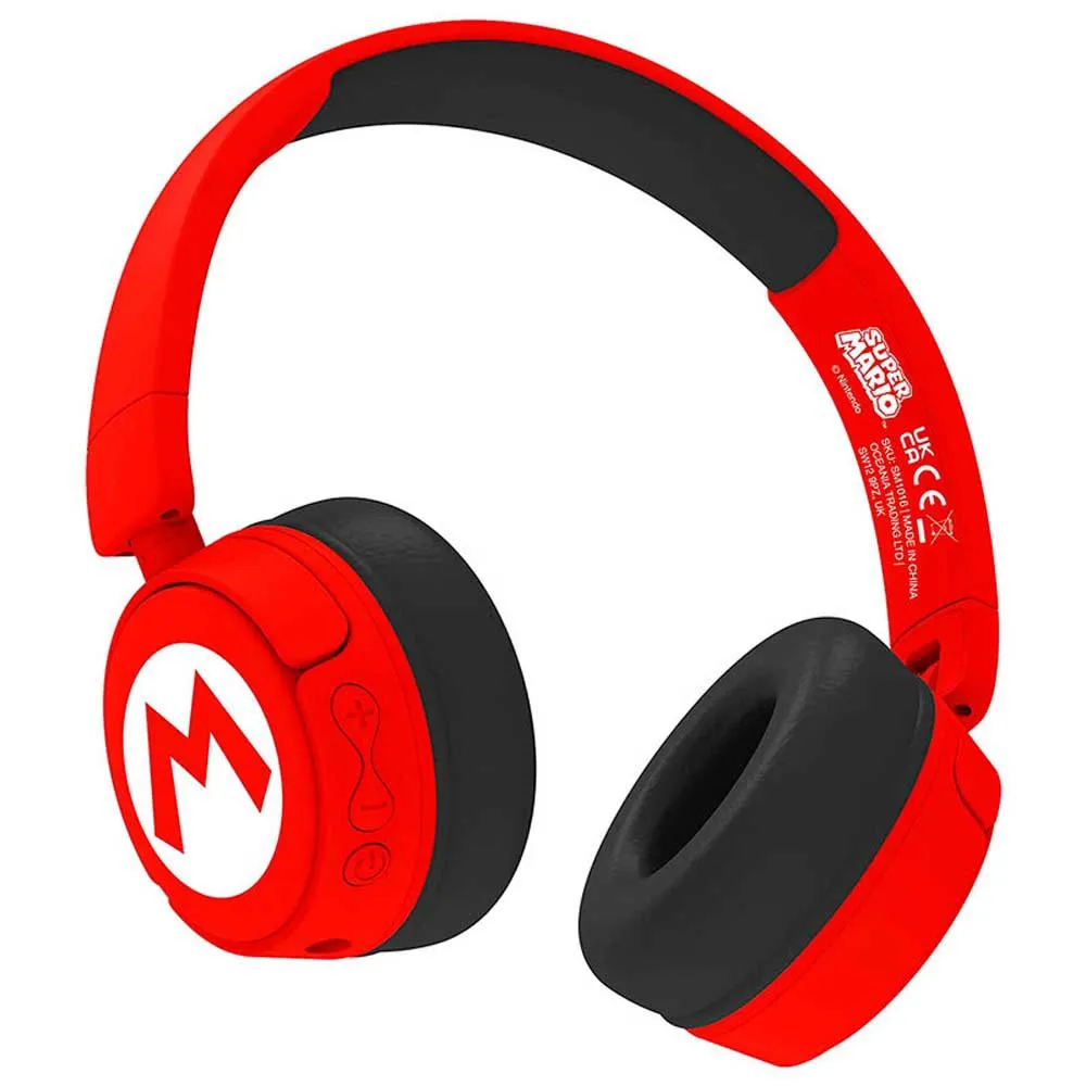 Otl Technologies Logo Super Mario Bros Kabellose Kopfhörer, Red / white, One Size Otl Technologies Logo Super Mario Bros Kabellose Kopfhörer, Red / white, One Size