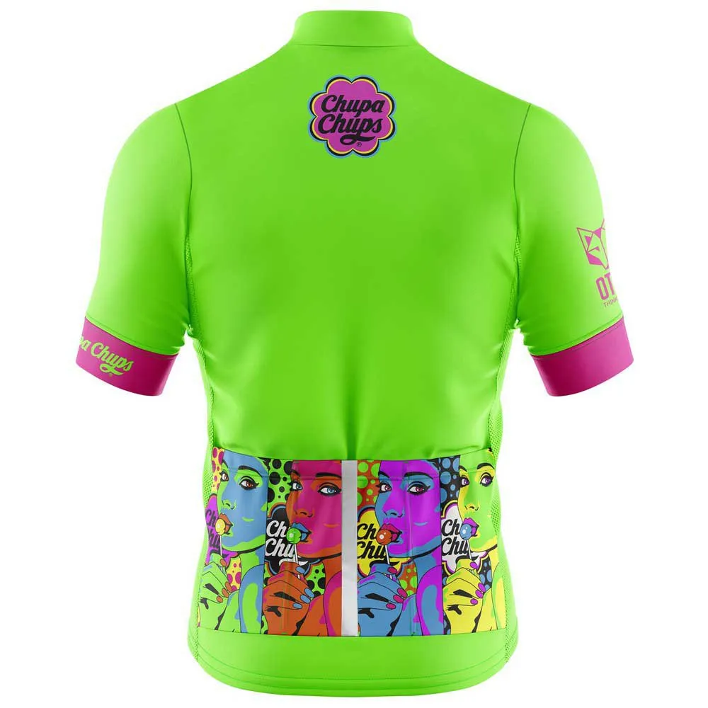Otso Chupa Chups Warhool Kurzarm-radtrikot, Green, L Otso Chupa Chups Warhool Kurzarm-radtrikot, Green, L