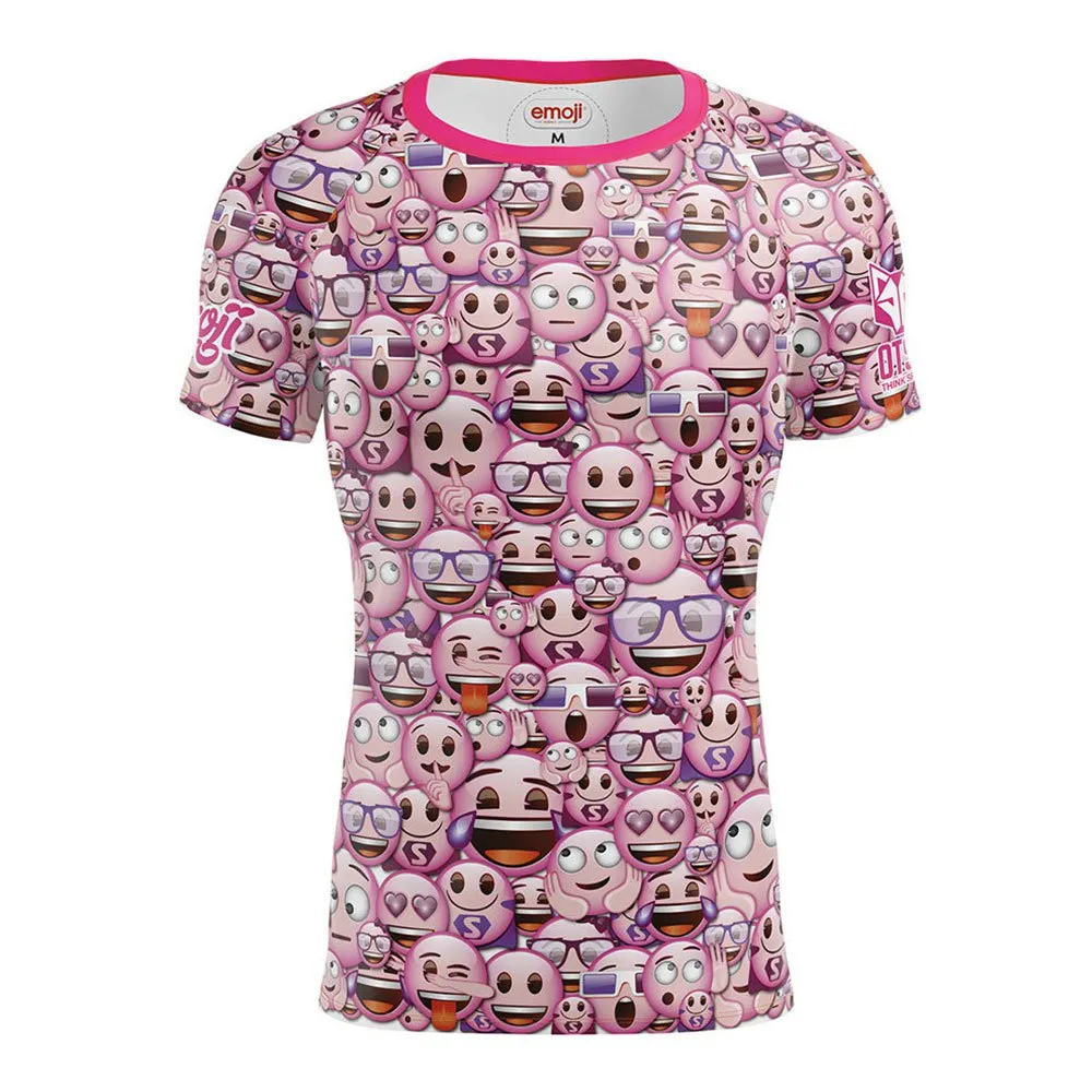 Otso Emoji Classic Pink Kurzarm-t-shirt male