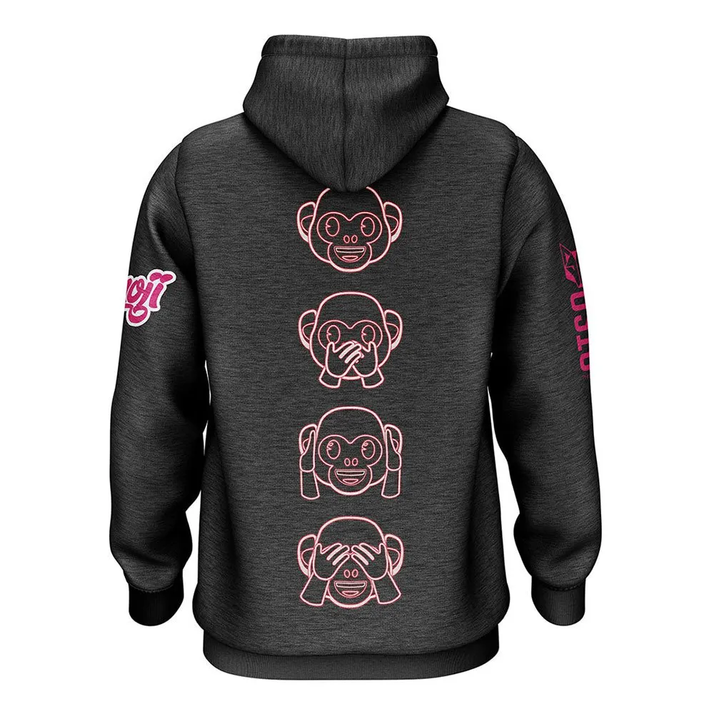 Otso Emoji Monkey Neon Kapuzenpullover male