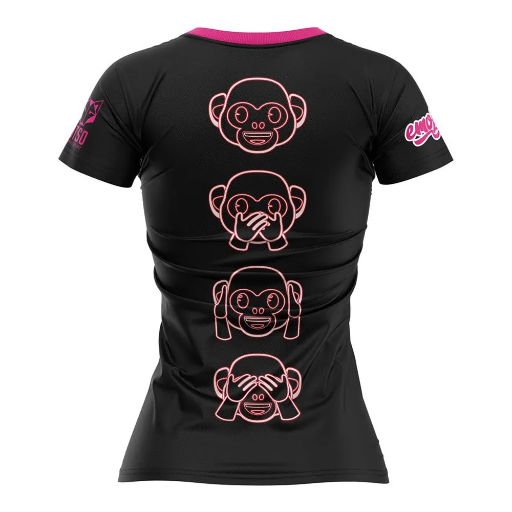 Otso Emoji Monkey Neon Kurzarm-t-shirt male