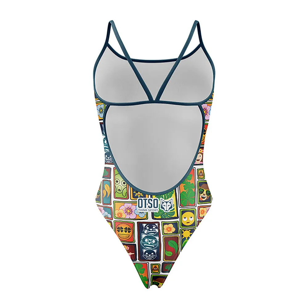 Otso Emoji Portrait Badeanzug Otso Emoji Portrait Badeanzug