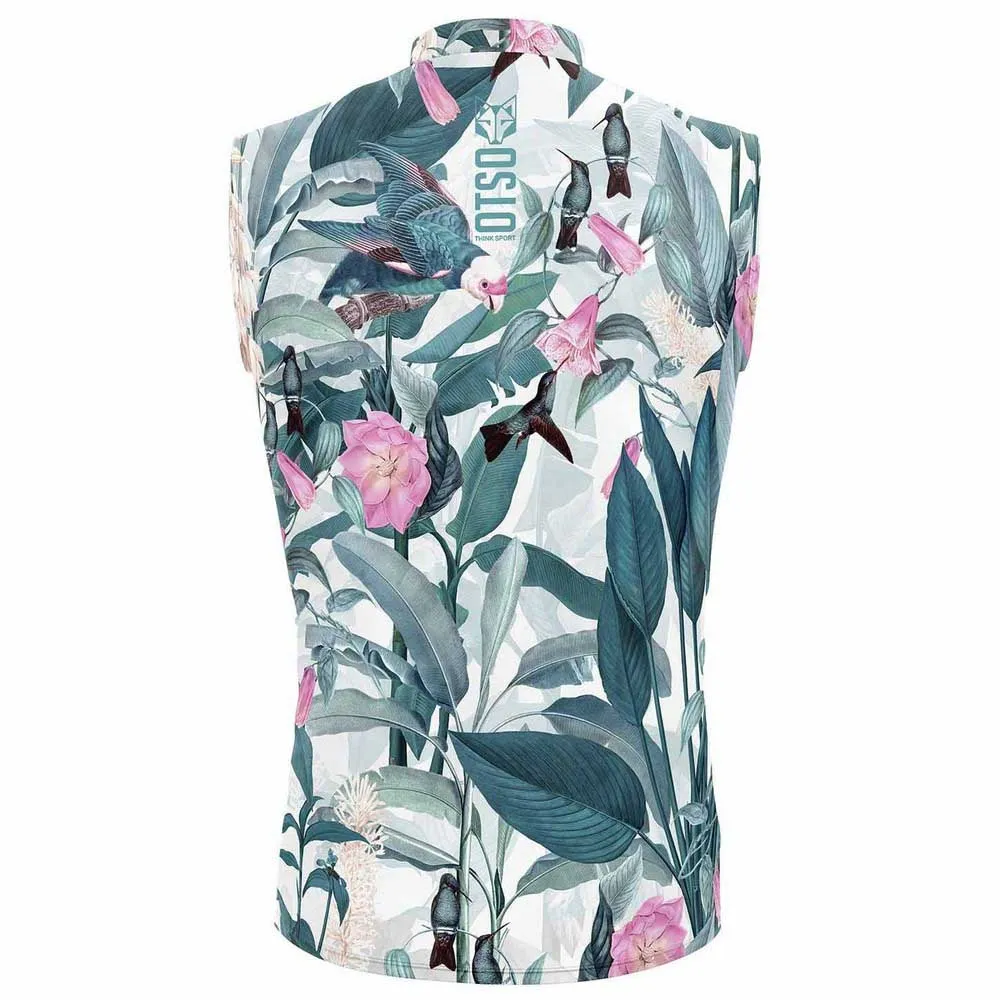 Otso Garden Weste male, Green / pink