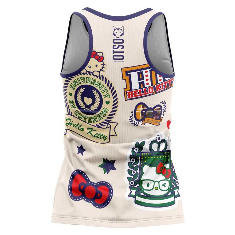 Otso Hello Kitty Cheerleading ärmelloses T-shirt female Otso Hello Kitty Cheerleading ärmelloses T-shirt female