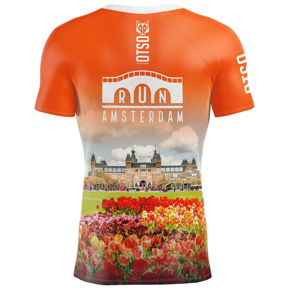 Otso Run Ámsterdam 2024 Kurzarm-t-shirt male