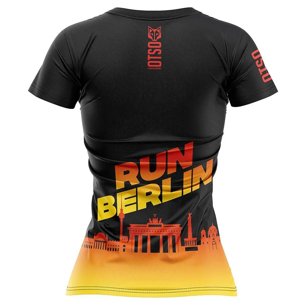 Otso Run Berlin Kurzarm-t-shirt female, Black Otso Run Berlin Kurzarm-t-shirt female, Black