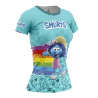 Otso Smurfs Rainbow Kurzarm-t-shirt female Otso Smurfs Rainbow Kurzarm-t-shirt female