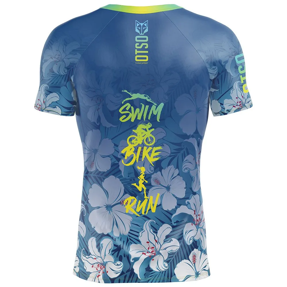 Otso Swim Bike Run Flower Kurzarm-t-shirt female