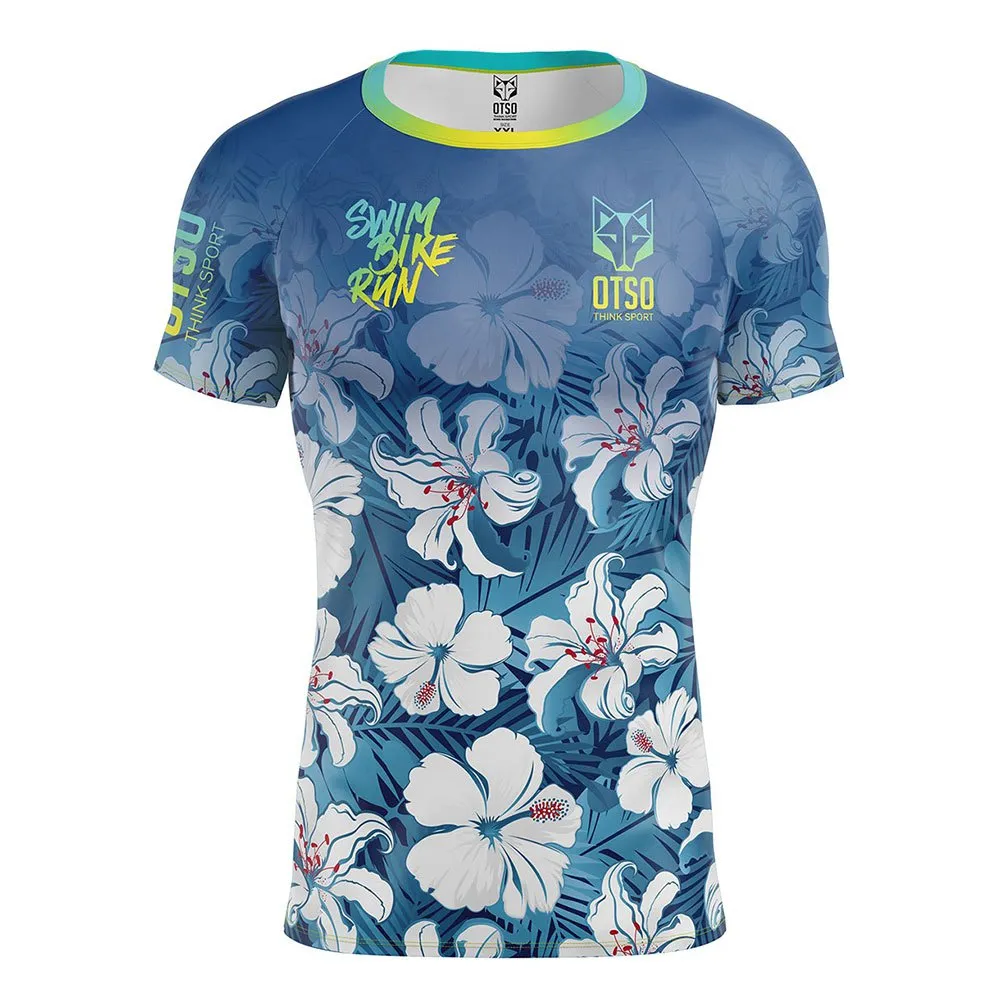 Otso Swim Bike Run Flower Kurzarm-t-shirt female