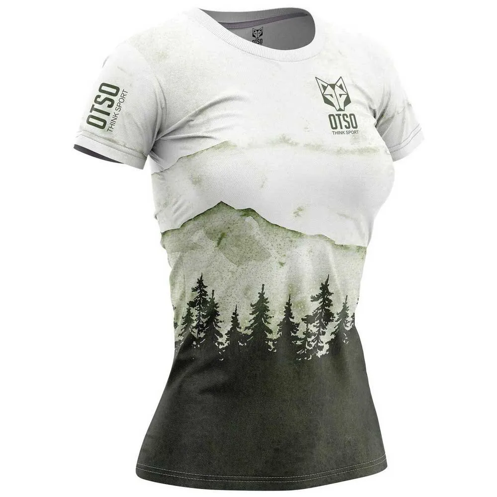 Otso T-shirt Kurzarm-t-shirt Refurbished female, Green forest Otso T-shirt Kurzarm-t-shirt Refurbished female, Green forest