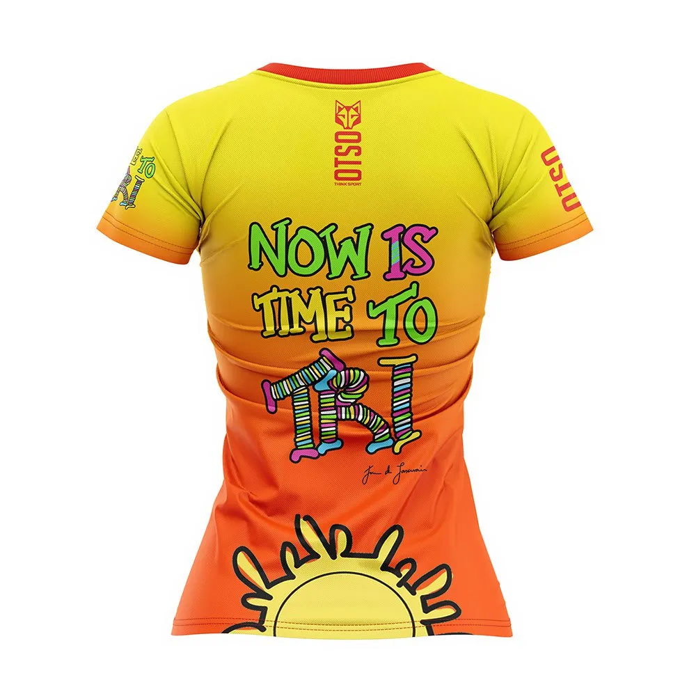 Otso Time To Tri Run Kurzarm-t-shirt female