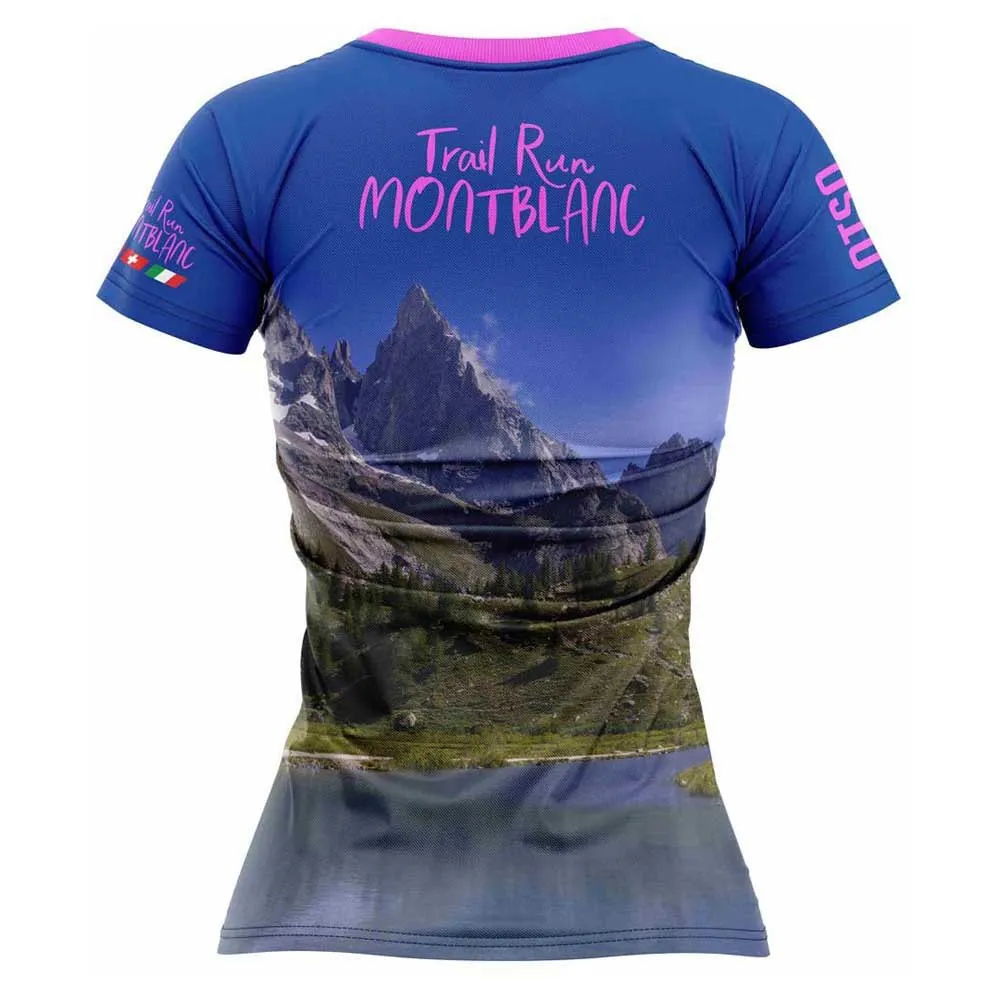 Otso Trail Run Montblanc Kurzarm-t-shirt female, Multicolour