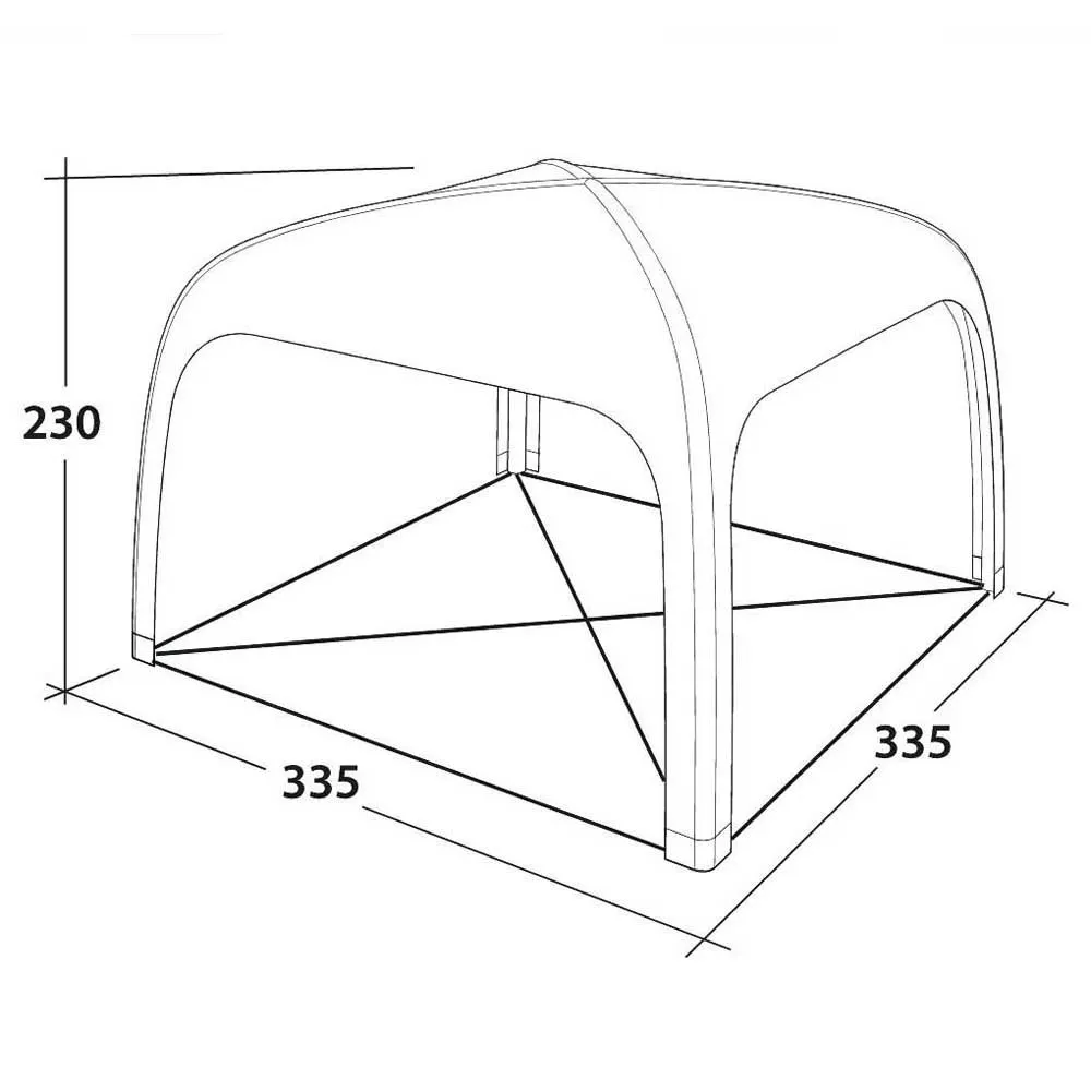 Outwell Air Shelter Markise, White, One Size Outwell Air Shelter Markise, White, One Size