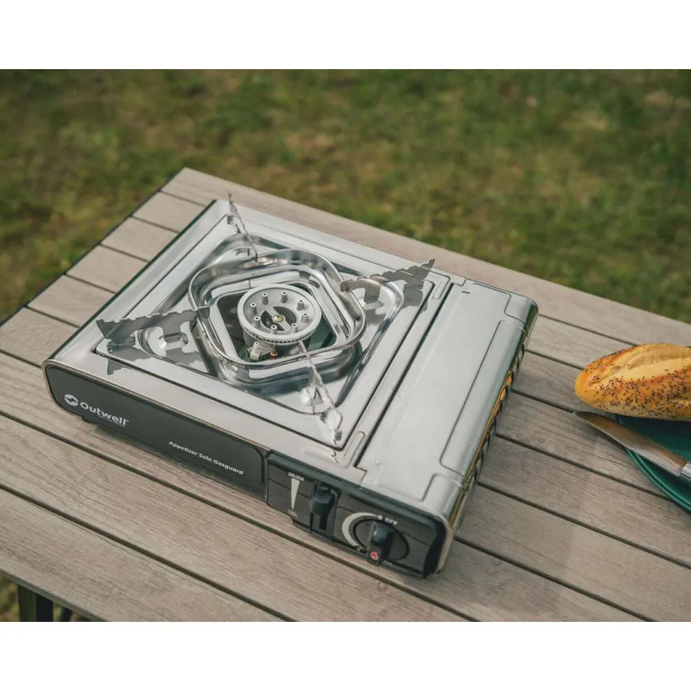 Outwell Appetizer Solo Gasguard Gaskocher Campingküche, Silver grey, One Size Outwell Appetizer Solo Gasguard Gaskocher Campingküche, Silver grey, One Size