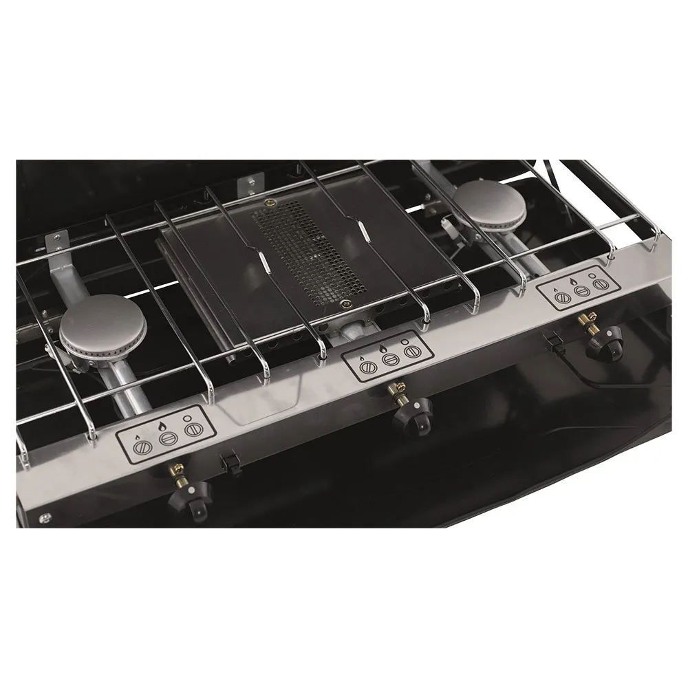 Outwell Appetizer Trio Gaskocher Campingküche 3 Brennern, Black, One Size Outwell Appetizer Trio Gaskocher Campingküche 3 Brennern, Black, One Size