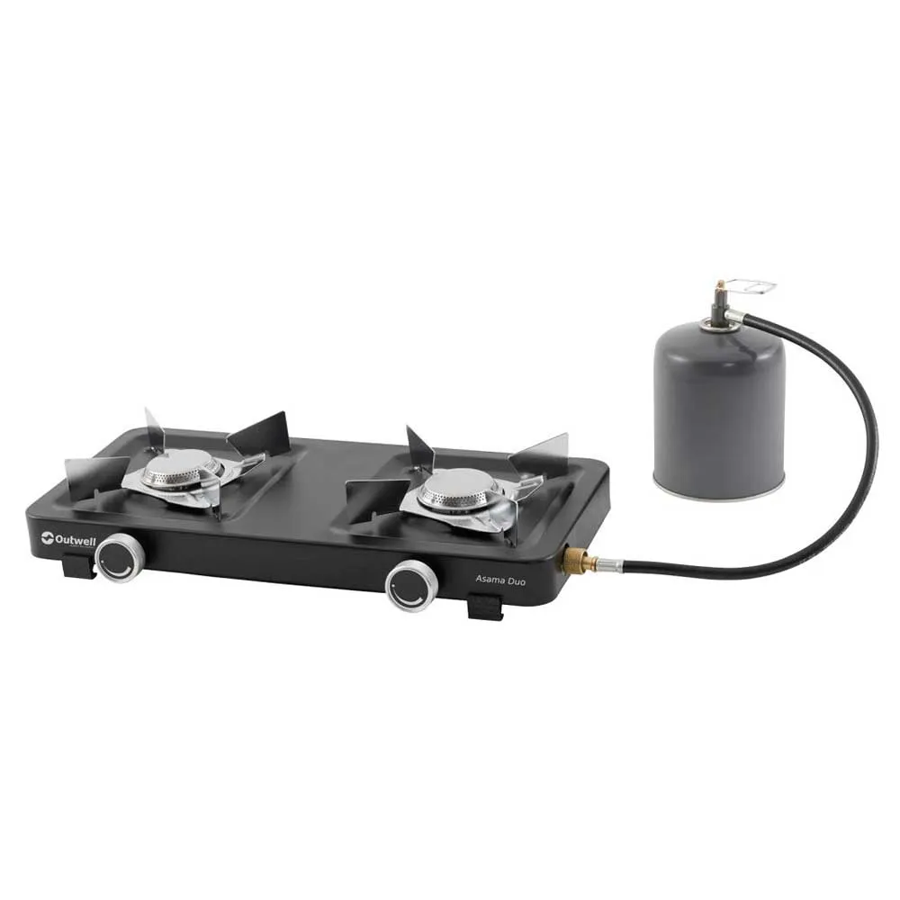 Outwell Asama Duo Gaskocher Campingküche, Black, One Size Outwell Asama Duo Gaskocher Campingküche, Black, One Size
