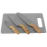 Outwell Caldas Messerset Mit Schneidebrett, Black, One Size