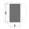 Outwell California Highway Air Schützender Fußabdruck, Black / grey, 160 x 280cm