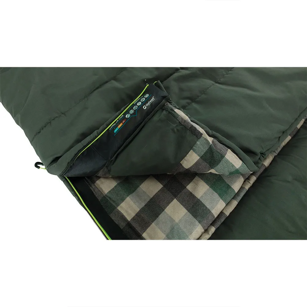 Outwell Camper Lux Double Schlafsack, Forest green, Right Zipper Outwell Camper Lux Double Schlafsack, Forest green, Right Zipper