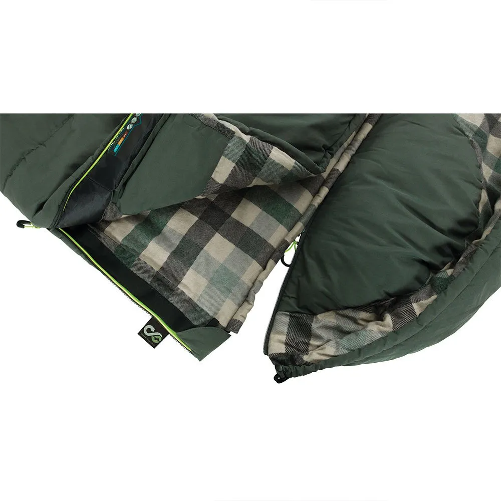 Outwell Camper Lux Double Schlafsack, Forest green, Right Zipper Outwell Camper Lux Double Schlafsack, Forest green, Right Zipper