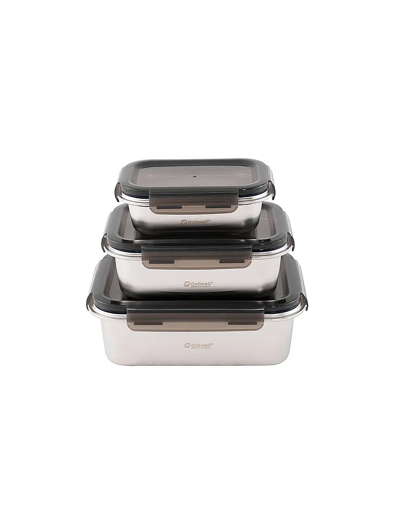 Outwell Camping Box 3tlg Set, Silber, EG Outwell Camping Box 3tlg Set, Silber, EG