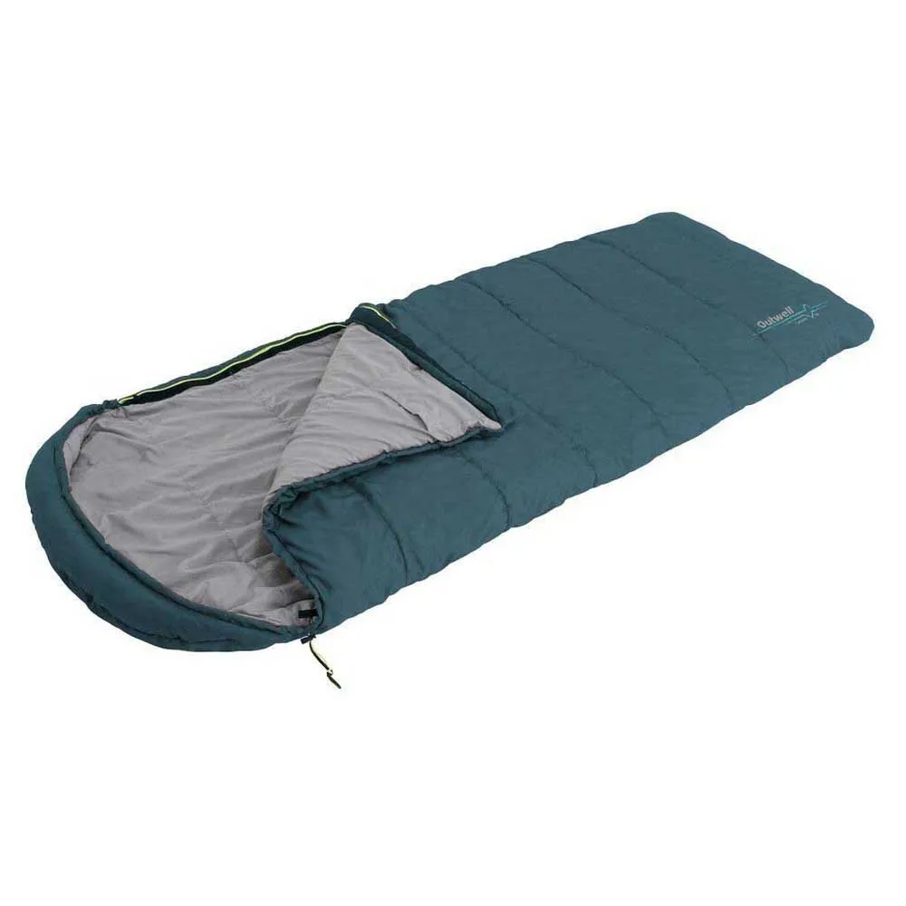 Outwell Campion Lux Schlafsack, Teal 1, Left Zipper