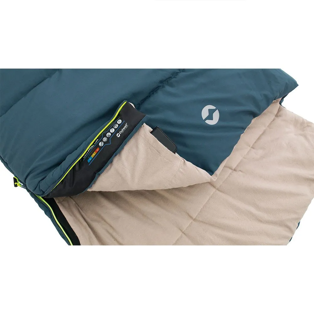 Outwell Celestial Lux Schlafsack, Blue, Left Zipper Outwell Celestial Lux Schlafsack, Blue, Left Zipper