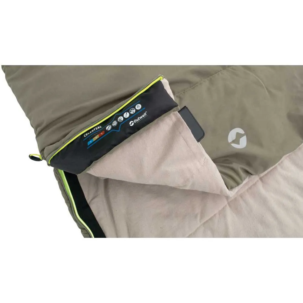 Outwell Celestial Schlafsack, Green, Left Zipper Outwell Celestial Schlafsack, Green, Left Zipper