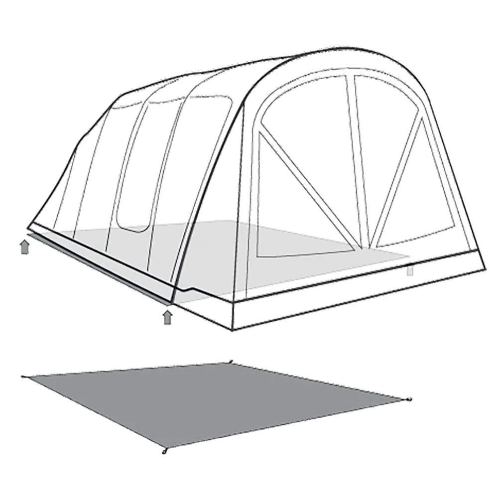 Outwell Charleston 7 Air Tc Schützender Fußabdruck, Black / grey, 530 x 420cm Outwell Charleston 7 Air Tc Schützender Fußabdruck, Black / grey, 530 x 420cm