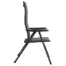 Outwell Clements Stuhl, Black / grey, 74 x 77 x 121cm
