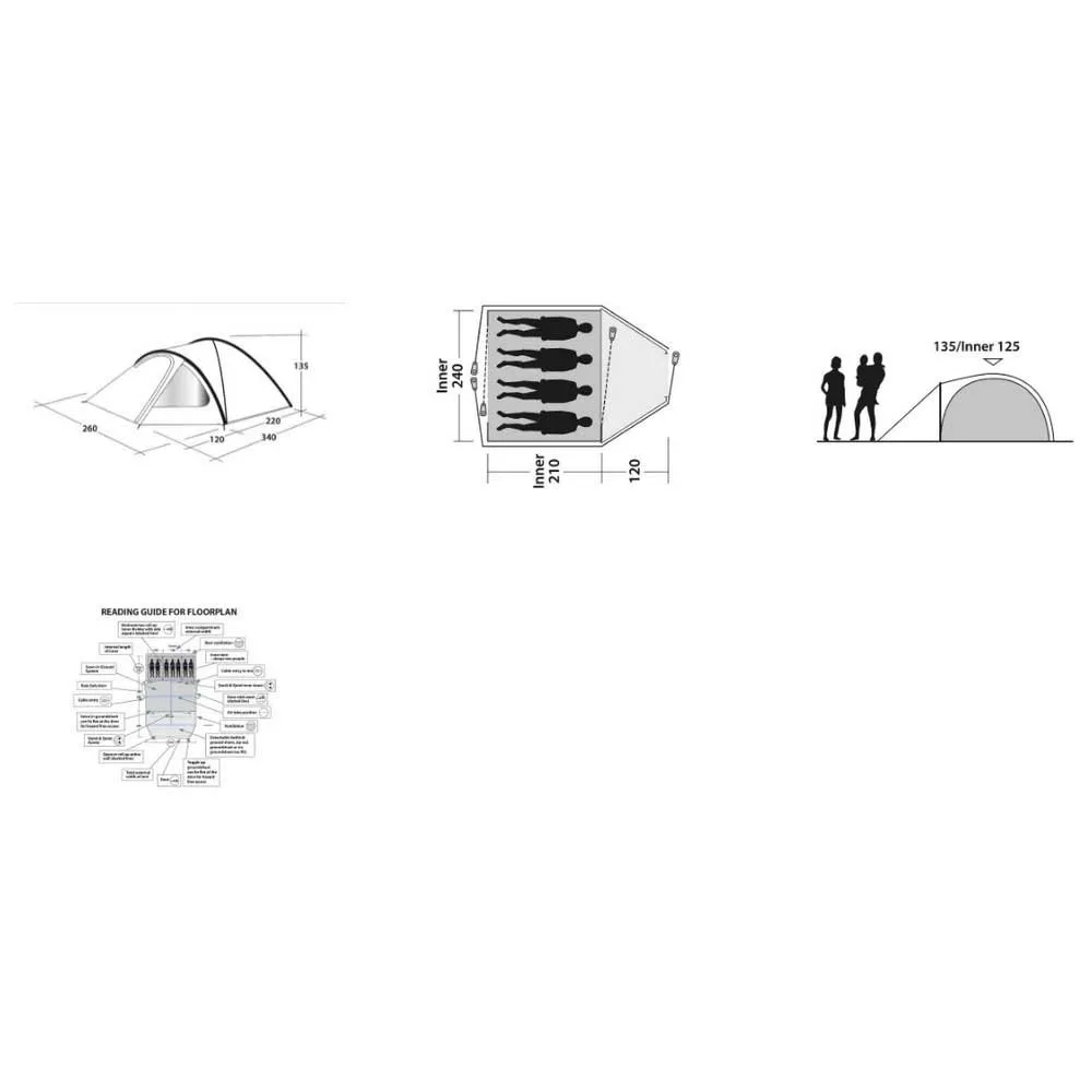 Outwell Cloud 4 Zelt Outwell Cloud 4 Zelt