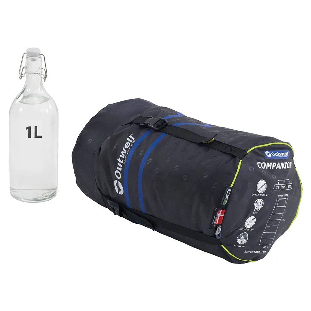 Outwell Companion Schlafsack, Blue, Left Zipper Outwell Companion Schlafsack, Blue, Left Zipper