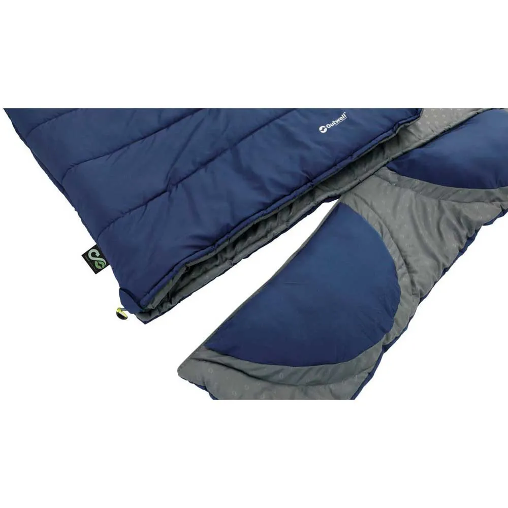 Outwell Contour Lux Double Schlafsack, Imperial blue, Right Zipper Outwell Contour Lux Double Schlafsack, Imperial blue, Right Zipper