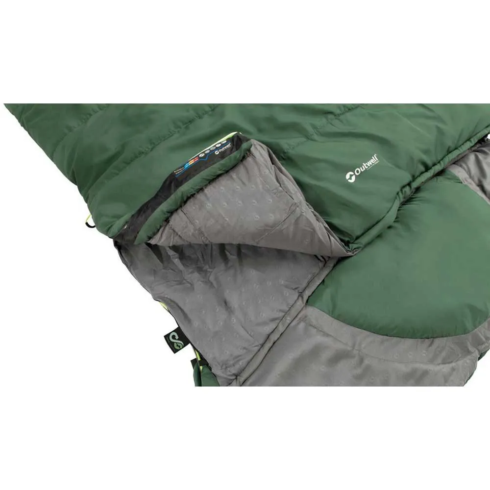 Outwell Contour Lux Xl Schlafsack, Green, Left Zipper Outwell Contour Lux Xl Schlafsack, Green, Left Zipper
