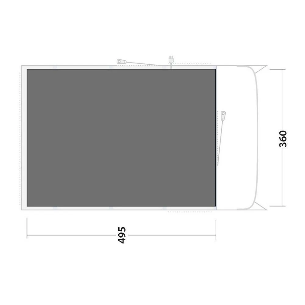 Outwell Denver/colorado 6 Air Schützender Fußabdruck, Black / grey, 495 x 360cm Outwell Denver/colorado 6 Air Schützender Fußabdruck, Black / grey, 495 x 360cm
