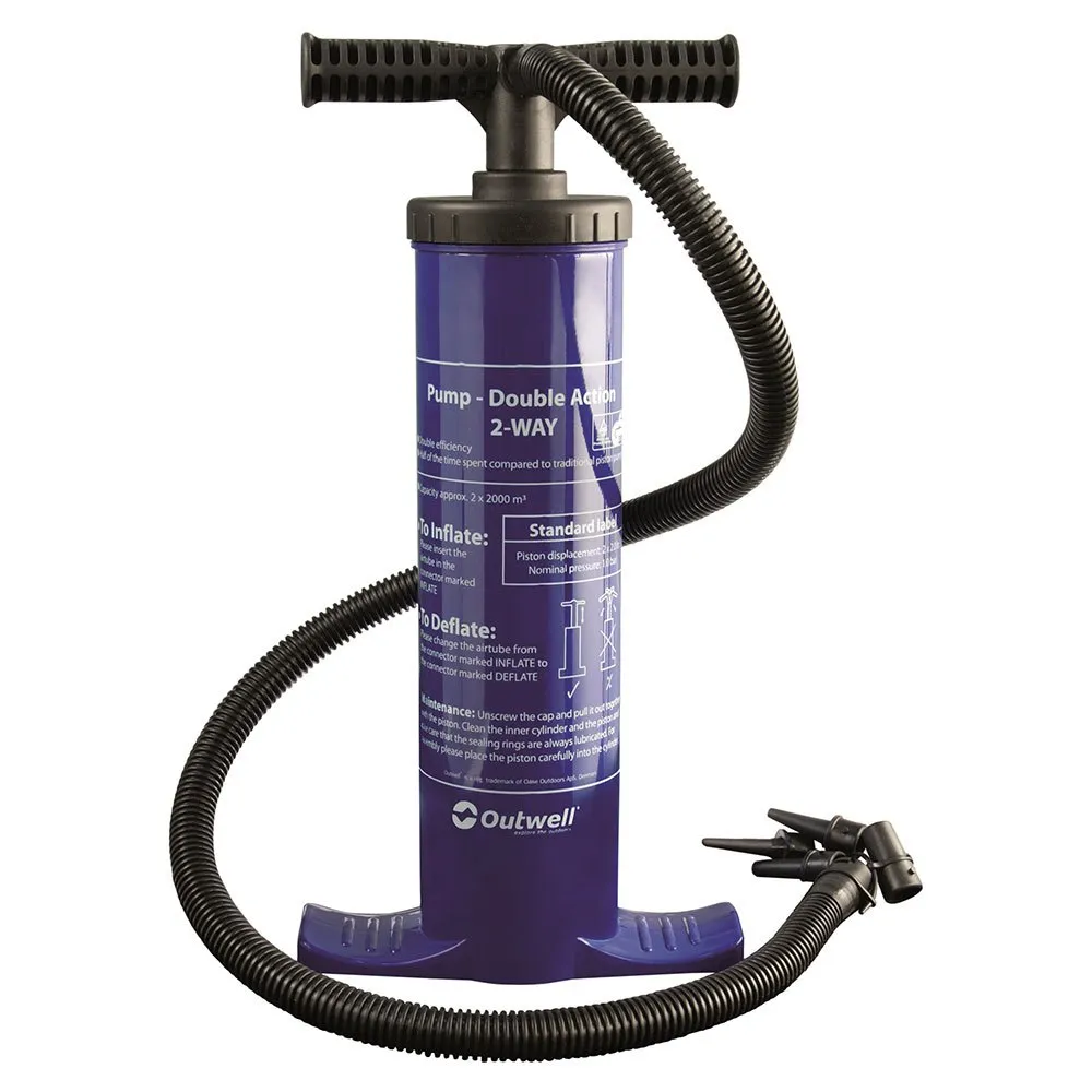 Outwell Double Action Handluftpumpe, Black