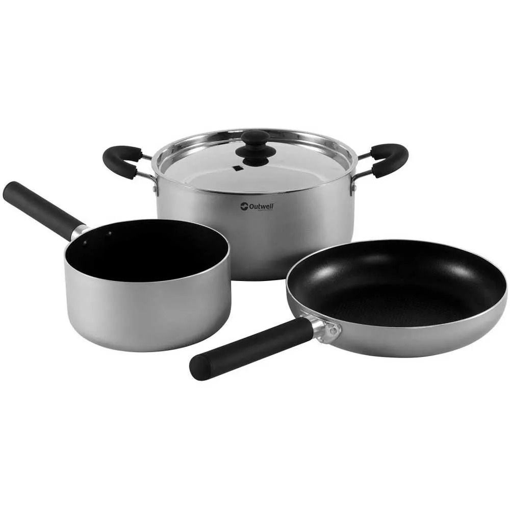 Outwell Feast Ceramic L Kochtopfset, Silver, One Size