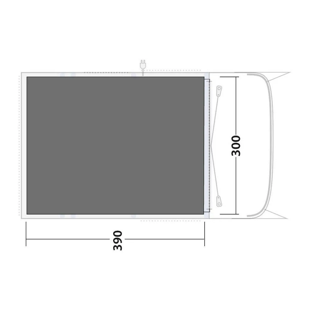 Outwell Flagstaff/nashville/monterey 5 Air Schützender Fußabdruck, Black / grey, 380 x 300cm Outwell Flagstaff/nashville/monterey 5 Air Schützender Fußabdruck, Black / grey, 380 x 300cm