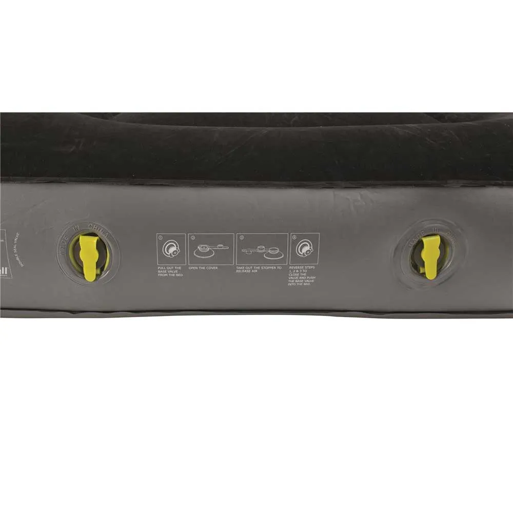 Outwell Flock Classic Two Chamber Luftmatratze, Black, 198 x 137 x 22cm Outwell Flock Classic Two Chamber Luftmatratze, Black, 198 x 137 x 22cm