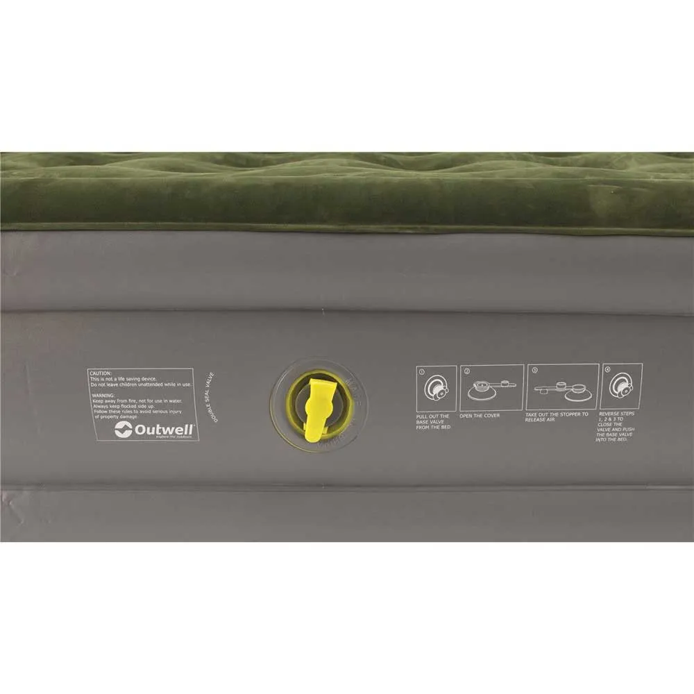 Outwell Flock Excellent Single Luftmatratze, Black, 200 x 80 x 30cm Outwell Flock Excellent Single Luftmatratze, Black, 200 x 80 x 30cm