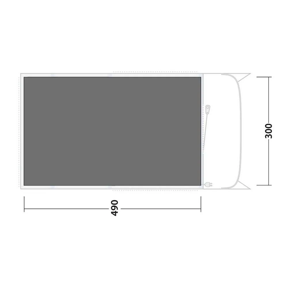 Outwell Florida 5 Air Schützender Fußabdruck, Black / grey, 490 x 300cm Outwell Florida 5 Air Schützender Fußabdruck, Black / grey, 490 x 300cm