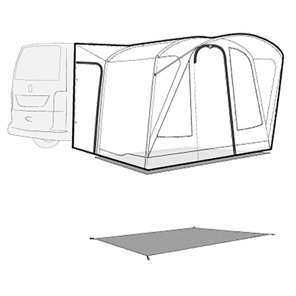 Outwell Fresno Schützender Fußabdruck, Black / grey, 140 x 300cm Outwell Fresno Schützender Fußabdruck, Black / grey, 140 x 300cm